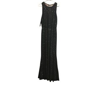 Calvin Klein Black Sequin Maxi Dress